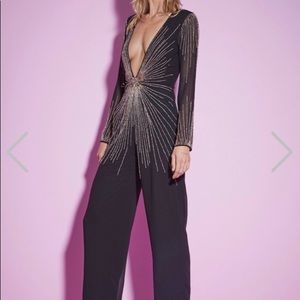 Nasty Gal Studio Best Dressed Beaded Jumpsuit